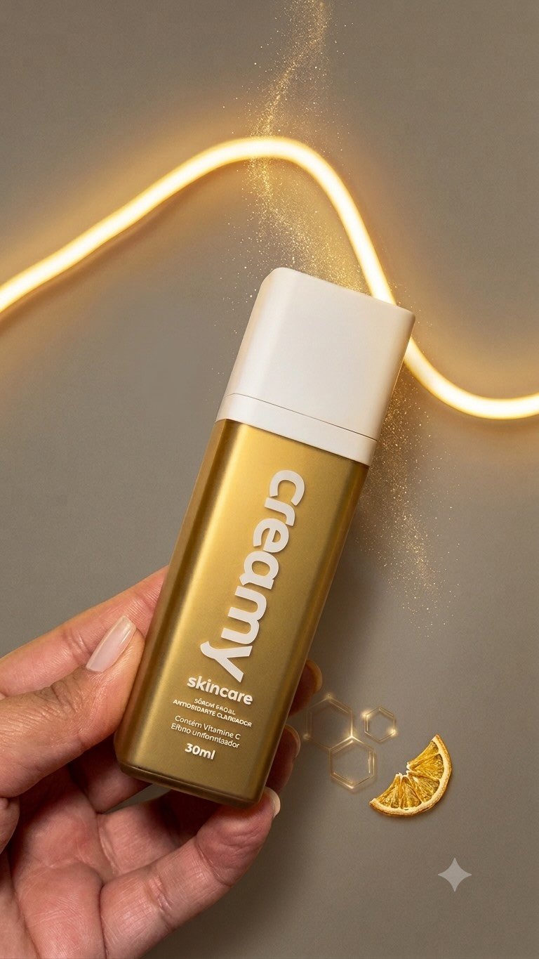 Vitamina C Gold da Creamy na rotina